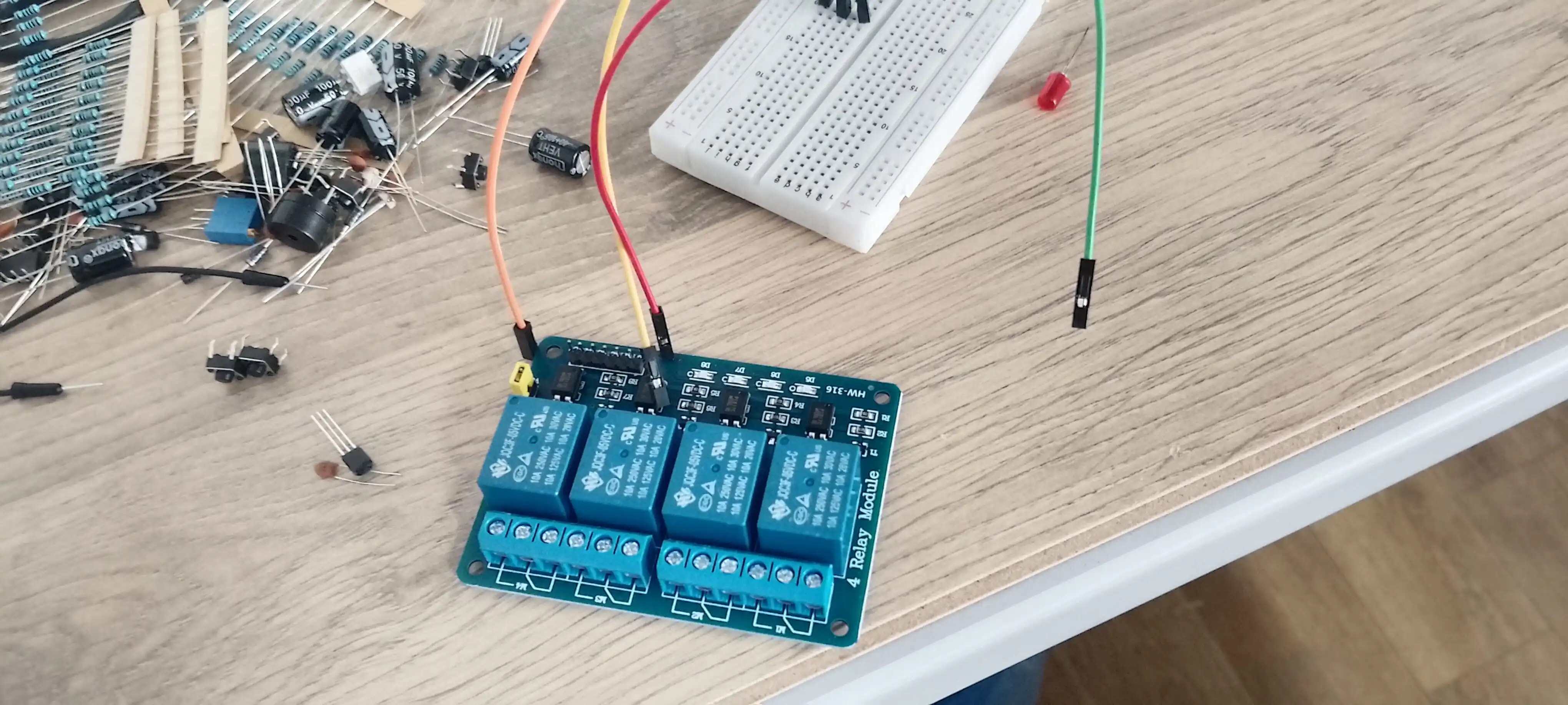 Rele moduli 1/2/3/4 kanal 5V 250V/10А