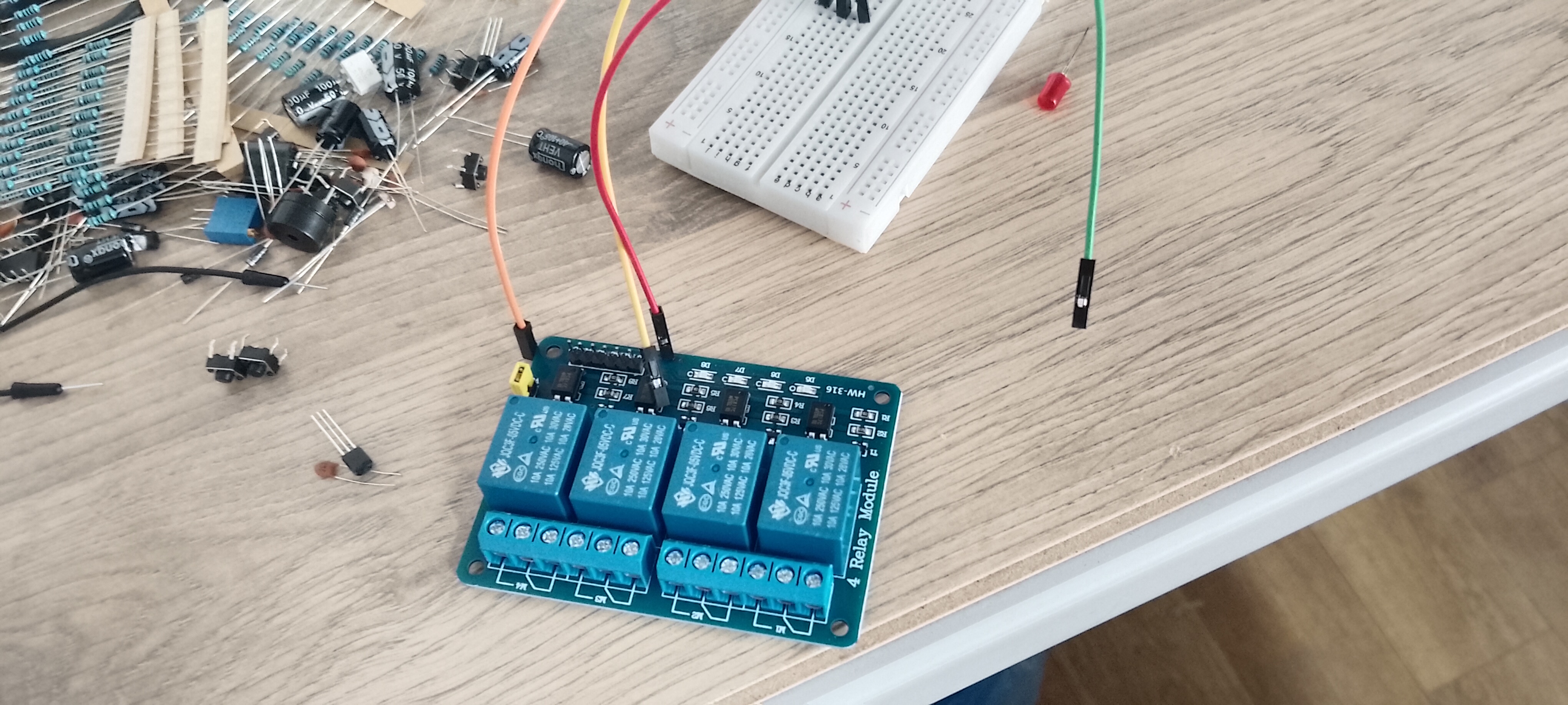 Rele moduli 1/2/3/4 kanal 5V 250V/10А