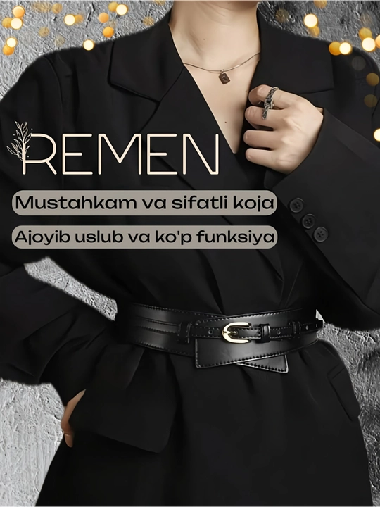 Ayollar kamari-Zamonaviy kiyim, Ko'ylak, Kostyumlar uchun 2xil uslubda taqish"BELTFORBOTH"