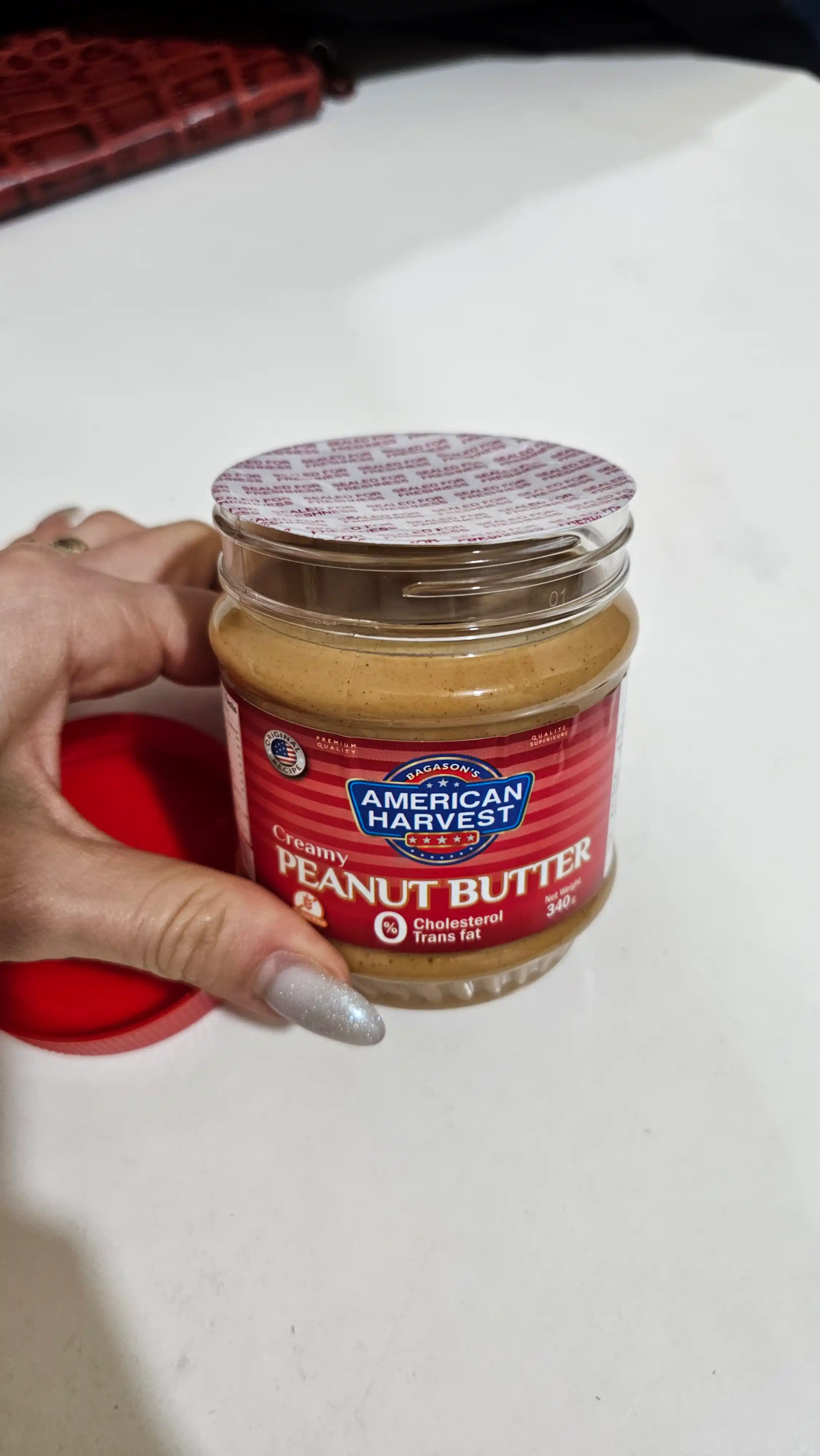 American Harvest yer yong‘oq pastasi kremli, 340 g – xolesterinsiz, vegetarianlar uchun