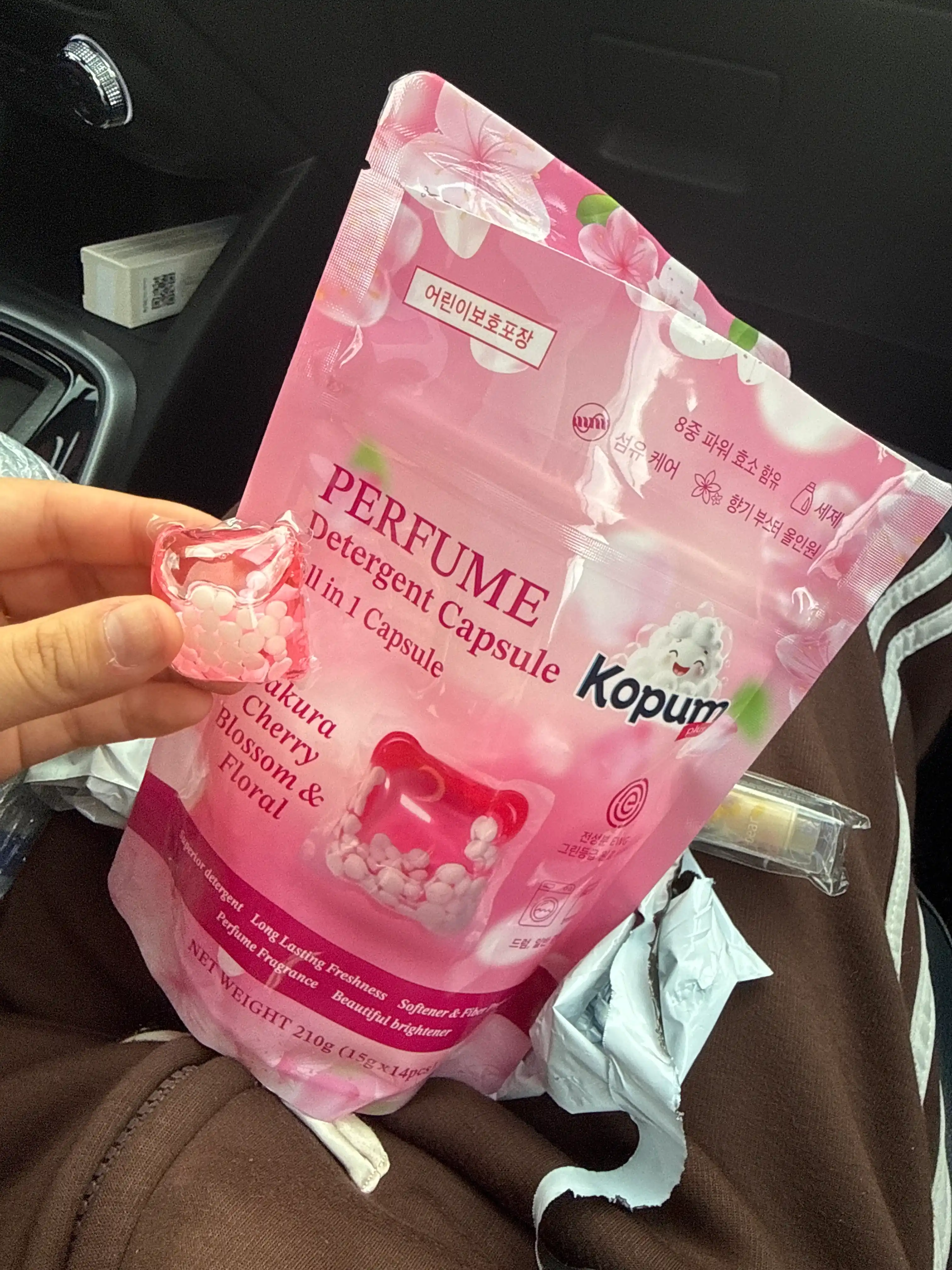 Kopum Plus kir yuvish kapsulalari, 1 kapsula 7 kg kirga yetadi, xushbo‘ylantirilgan