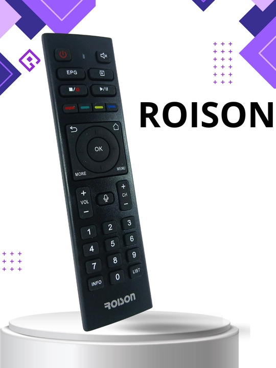 Пульт для телевизора ROISON, дистанционный контроллер с кнопками управления звуком каналам - 