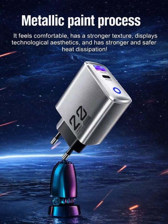 Адаптер 20 W с двумя портами QC3.0 + PD USB-A / USB-C
