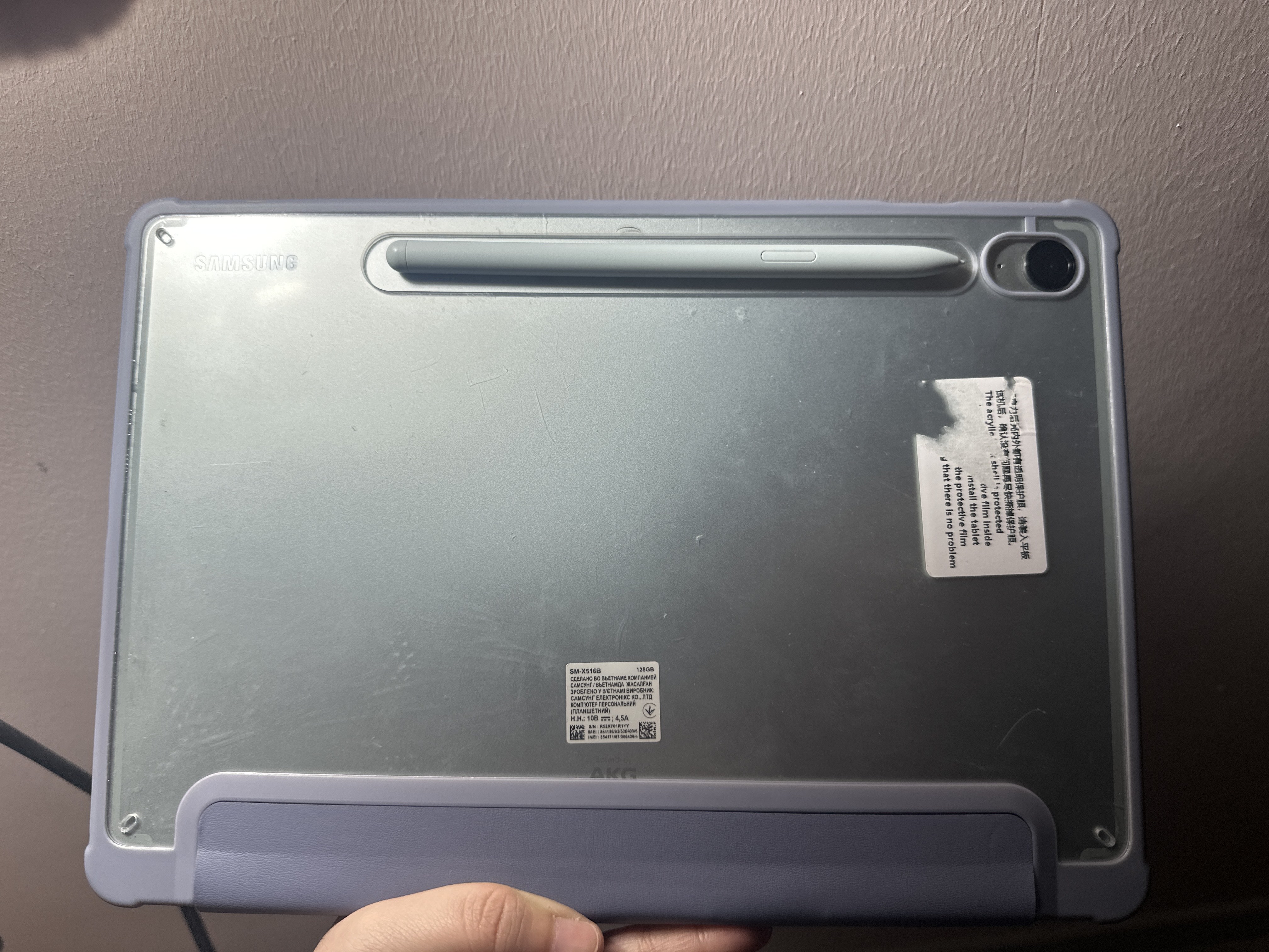 Чехол для планшета Samsung Galaxy Tab A9, A9, A8, S9, S9 FE, S9+ S9 FE+, стилус
