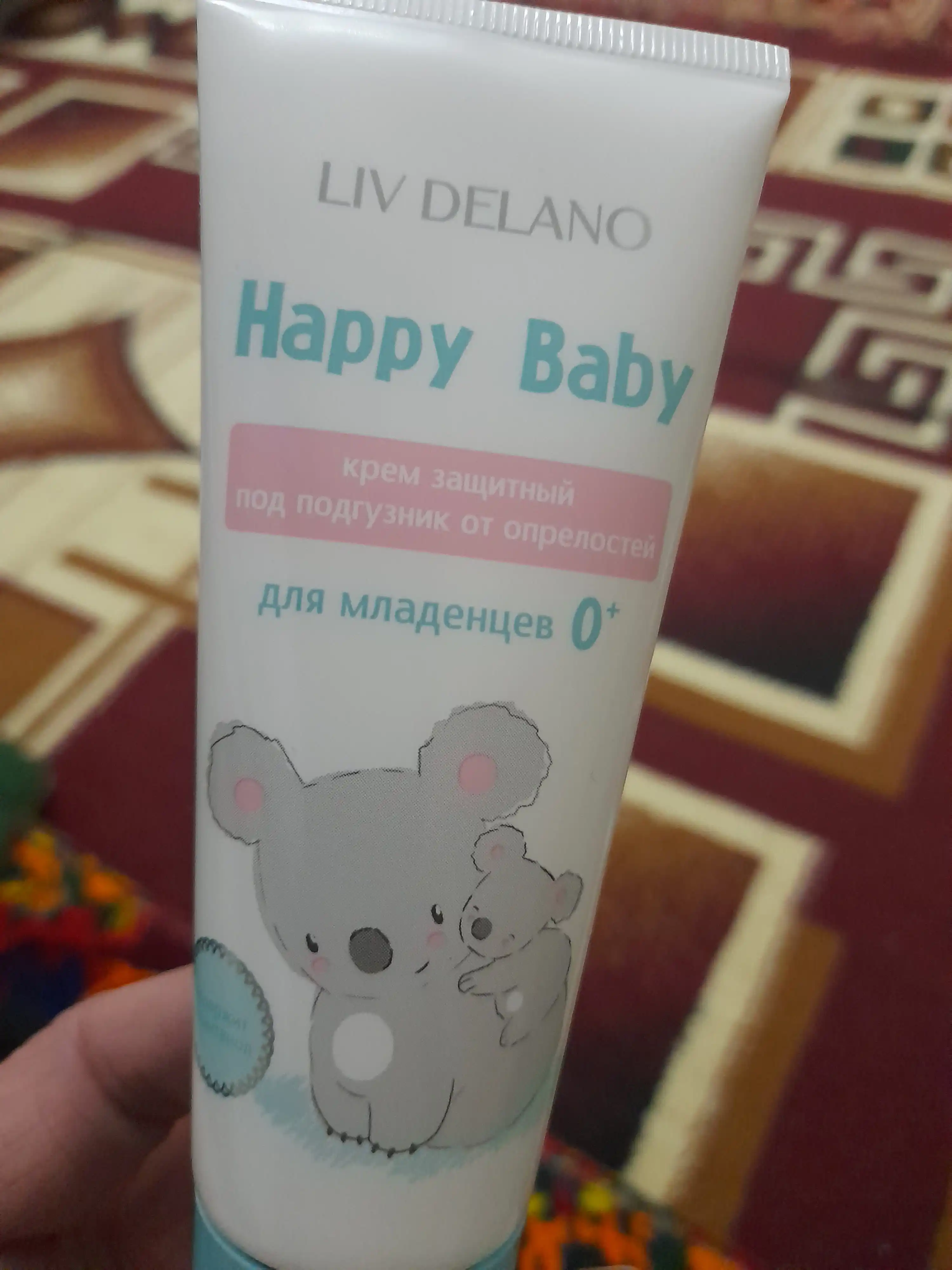 Taglik ostida himoya kremi Liv Delano Happy Baby, bolaning ilk kunlaridan boshlab, 75 ml