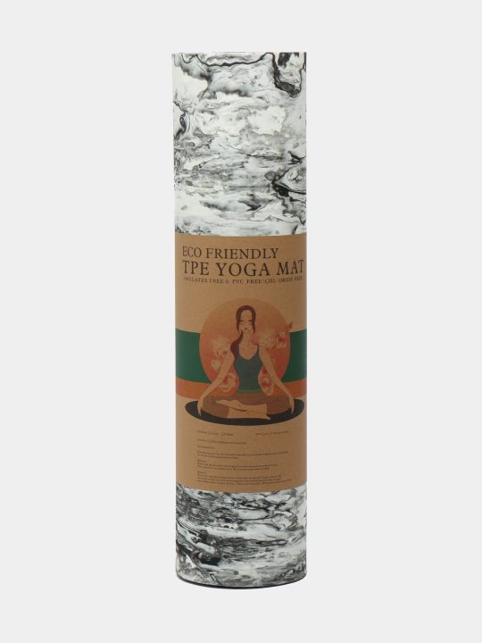 Fitnes va pilates gilami, qalinligi 8 mm, fitnes mat - 