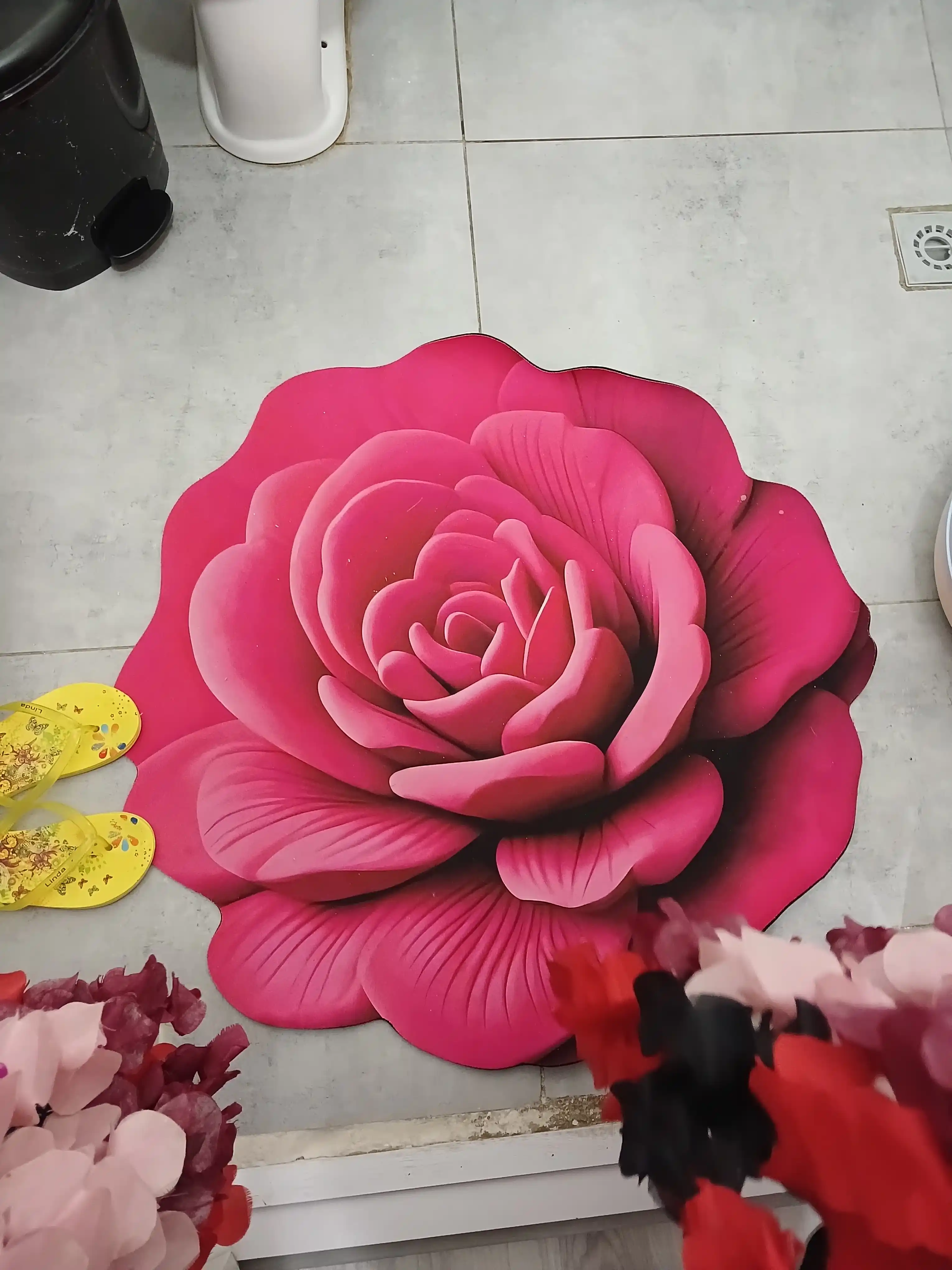 3D коврик для ванной, кухни и туалета, резиновый, противоскользящий, влагостойкий