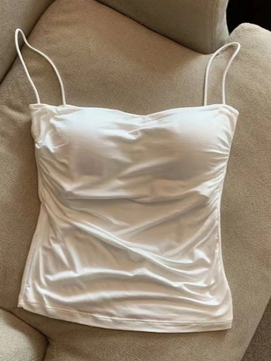 Ayollar uchun mayka top, astariga chashka tikilgan, universal o‘lchami 40-62 kg