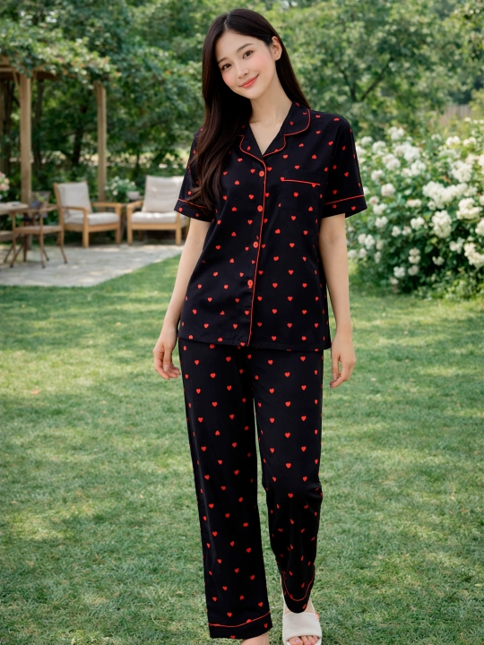 Ayollar uchun pijama, uy kiyimi, printli, turli xil rang va naqshlarda