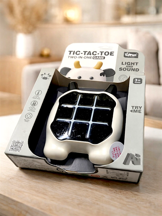 Bolalar uchun jirafa mini-konsolini rivojlantiruvchi Tic-Tac-Toe krest-nolik elektron o‘yini