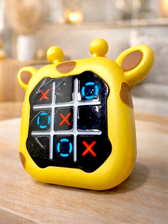 Bolalar uchun jirafa mini-konsolini rivojlantiruvchi Tic-Tac-Toe krest-nolik elektron o‘yini