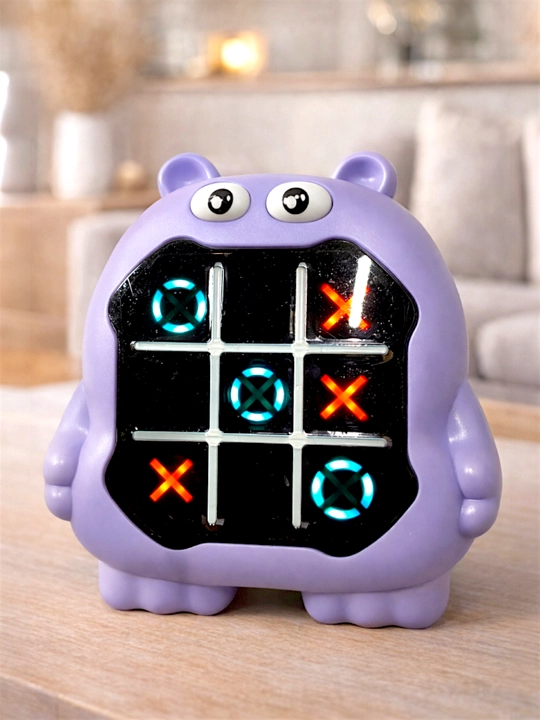 Bolalar uchun jirafa mini-konsolini rivojlantiruvchi Tic-Tac-Toe krest-nolik elektron o‘yini