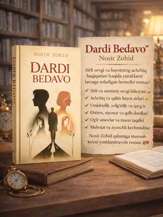 Дарди бедаво» — Носир Зоҳид | Юракни ларзага солувчи ҳаётий ва драматик роман