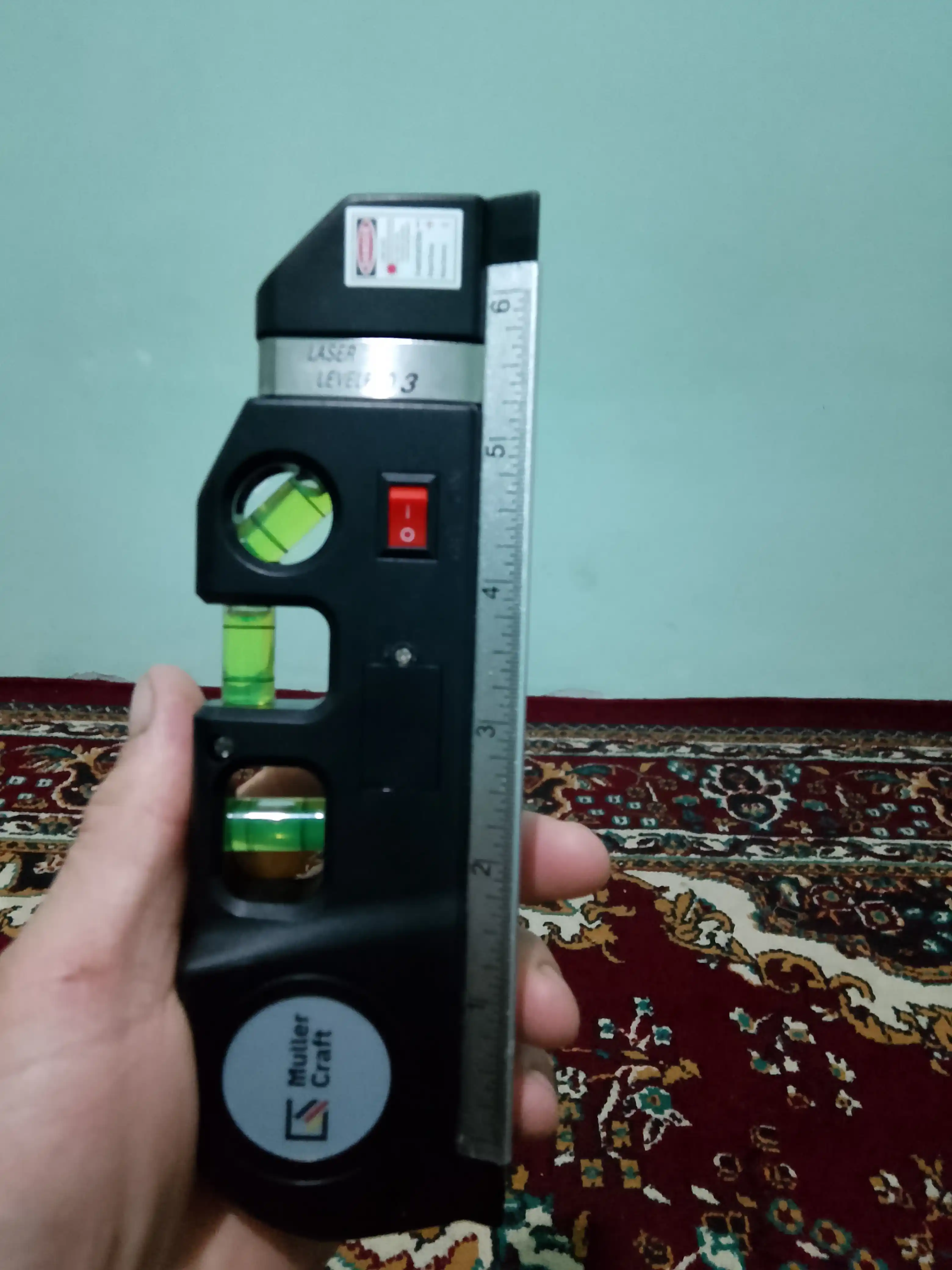Lazerli uroven MK-LV03 Muller Craft o'lcho'v lentasi va jazvar bilan