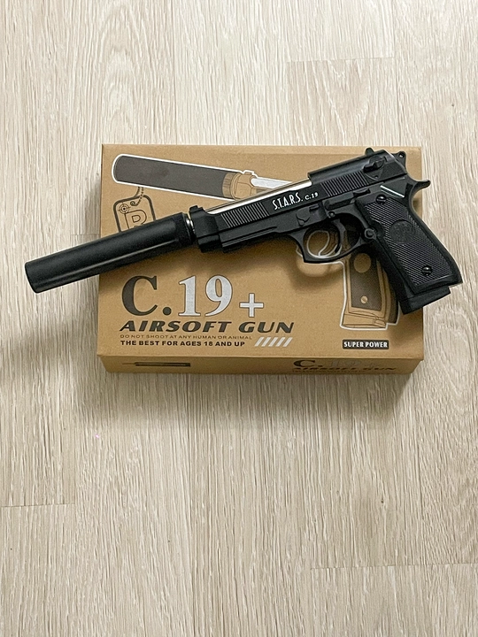 S.T.A.R.S игрушечный пневматический пистолет Airsoft Gun C19+, 18+, 6 мм BB, черный