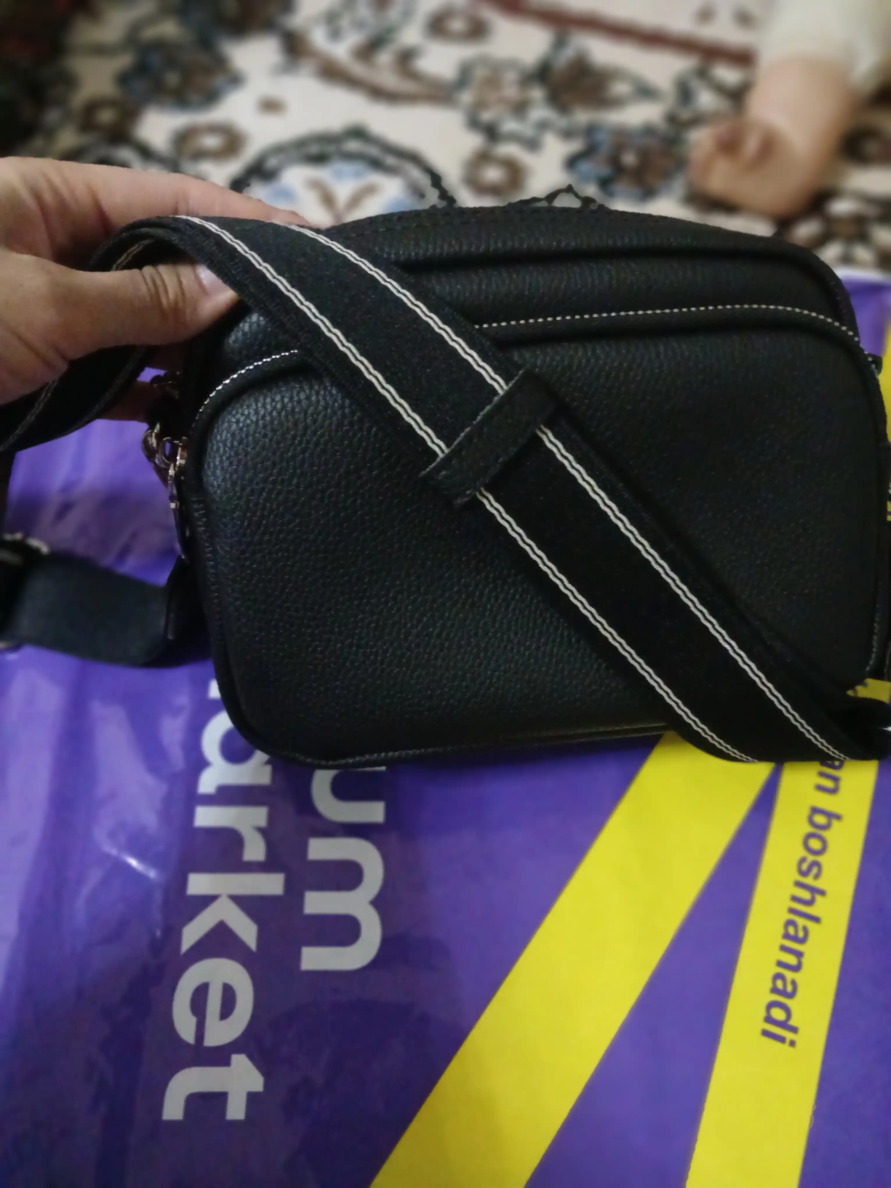 Ayollar sumkasi, yelka orqali taqiladigan, kross bodi, eko teridan
