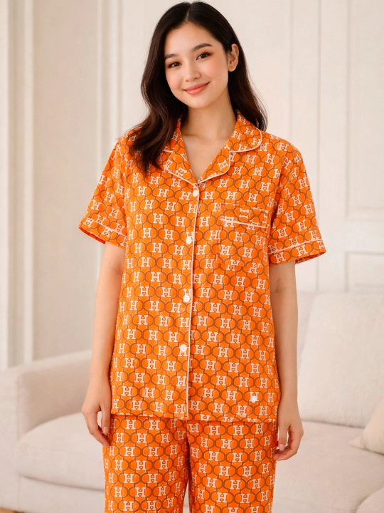 Ayollar pijamasi, Hermes, bosma naqshli, turli rang va naqshlar XL- XXL - 3XL - 4XL - 5XL