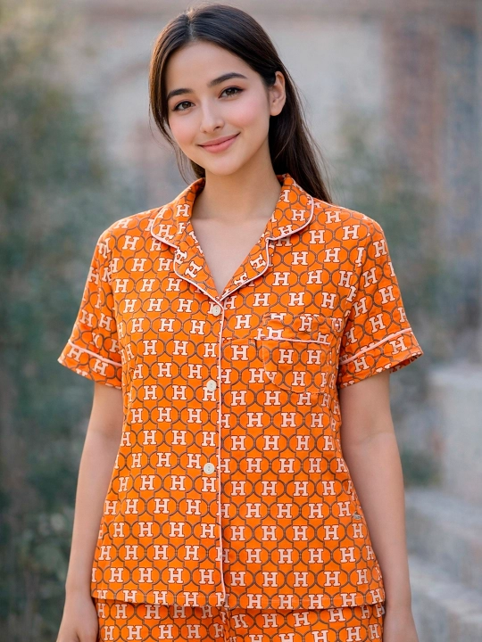 Ayollar pijamasi, Hermes, bosma naqshli, turli rang va naqshlar XL- XXL - 3XL - 4XL - 5XL