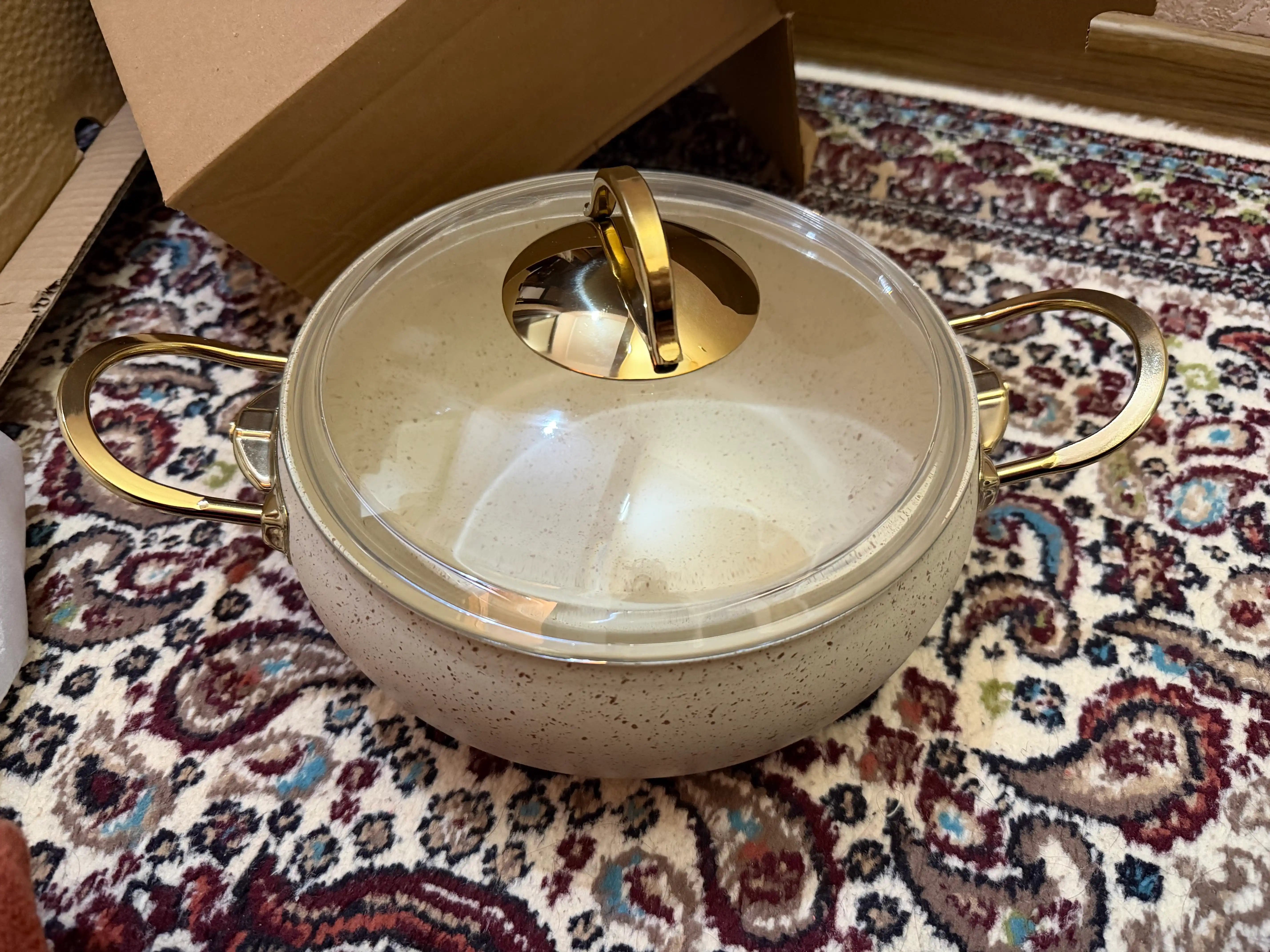 Кастрюля-жаровня O.M.S 3024 Granit Ultra 9 предметов 2.5/2.8/3.5/4.5/6.5L