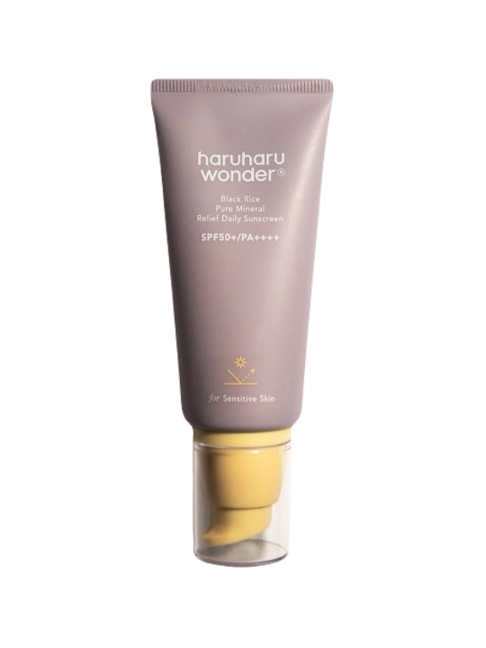HaruHaru Wonder Black Rice Pure Mineral Relief Daily Sunscreen —мягкий солнцезащитный крем - 