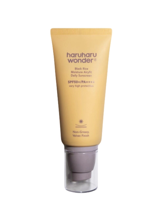 HaruHaru Wonder Black Rice Moisture Airyfit Daily Sunscreen — лёгкий солнцезащитный крем - 