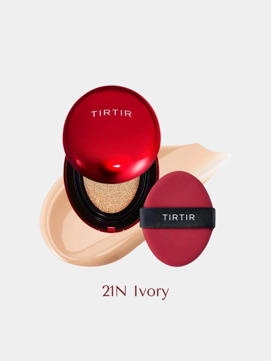 Кушон с полуматовым финишем TIRTIR Mask Fit Red Cushion SPF40 PA++, 18 г