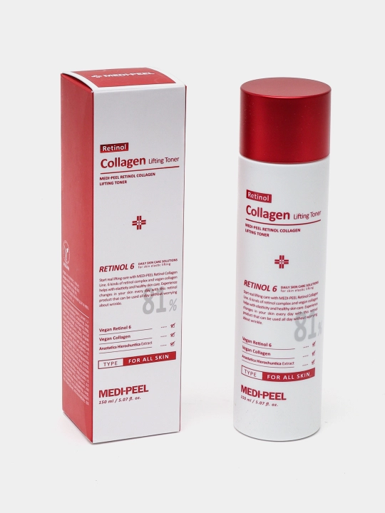 Омолаживающий тоник с ретинолом и коллагеном Medi-Peel Retinol Collagen Lifting Toner - 