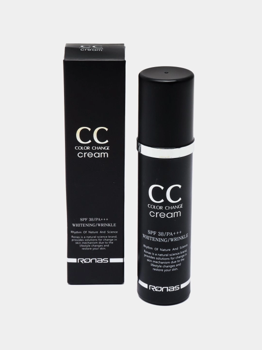 Teri rangiga moslashuvchi SS-krem, Ronas CC cream color change SPF 34, PA, 50 ml
