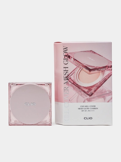 Увлажняющий и стойкий кушон с запаской Clio Kill Cover Mesh Glow Cushion Set spf 50+++ - 