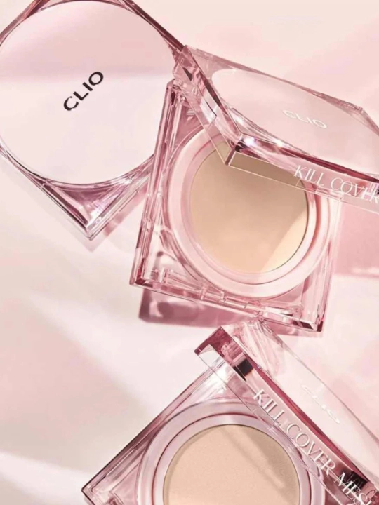 Namlovchi va mustahkam kushon zaxira bilan Clio Kill Cover Mesh Glow Cushion Set Spf 50+++