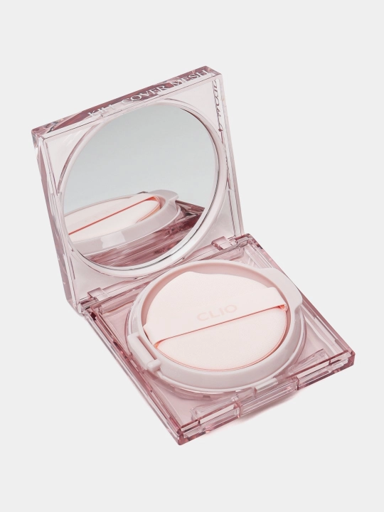 Namlovchi va mustahkam kushon zaxira bilan Clio Kill Cover Mesh Glow Cushion Set Spf 50+++