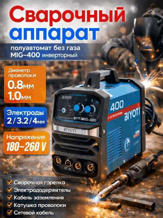 Сварочный аппарат, полуавтомат, без газа