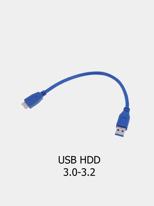 Кабель соединитель для портативных переносных жестких дисков , HDD USB 3.0-3.2 15см - 
