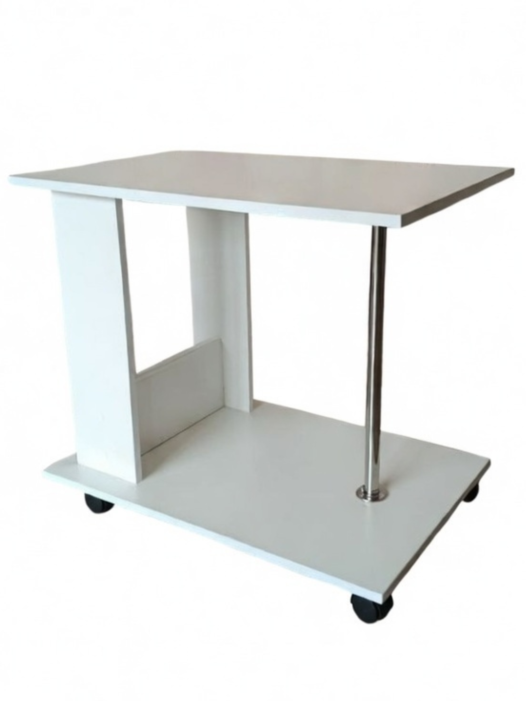 Universal g‘ildirakli stol, to‘liq yig‘ilgan, uy va ofis uchun, 70x50x51 sm