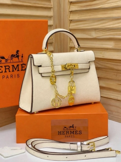 Женская сумка через плечо в стиле HERMES, повседневная, деловая, вместительная, с коробкой — MUNSUMK-KAROBKALIHERMES-МОЛОЧ