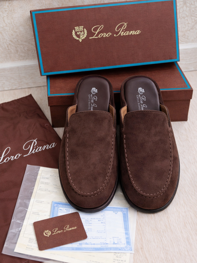 Женские замшевые лоферы slip-on, удобная и лёгкая обувь, с коробкой и документами - 