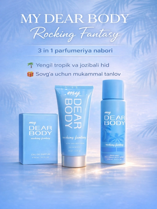 Dear Body Kissing Mizzle ayollar parfyumeriya to‘plami 3-in-1 - 
