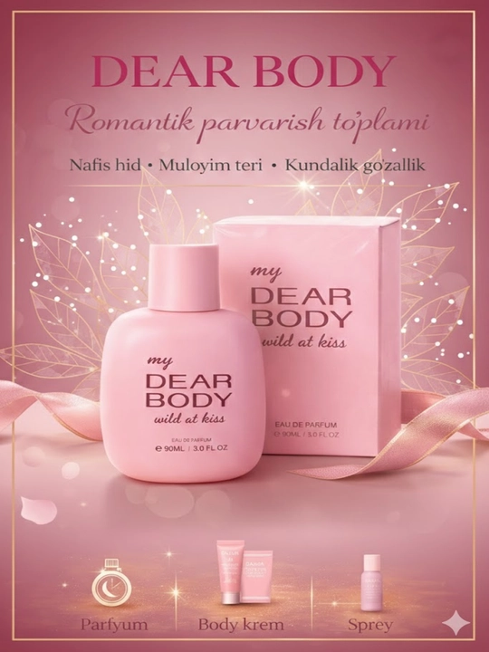 Парфюмерный набор Dear Body Kissing Mizzle для женщин 3-в-1