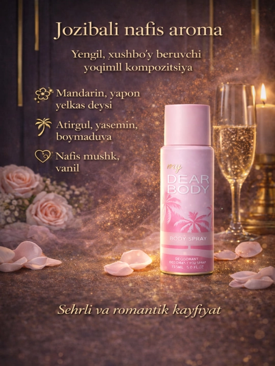 Парфюмерный набор Dear Body Kissing Mizzle для женщин 3-в-1