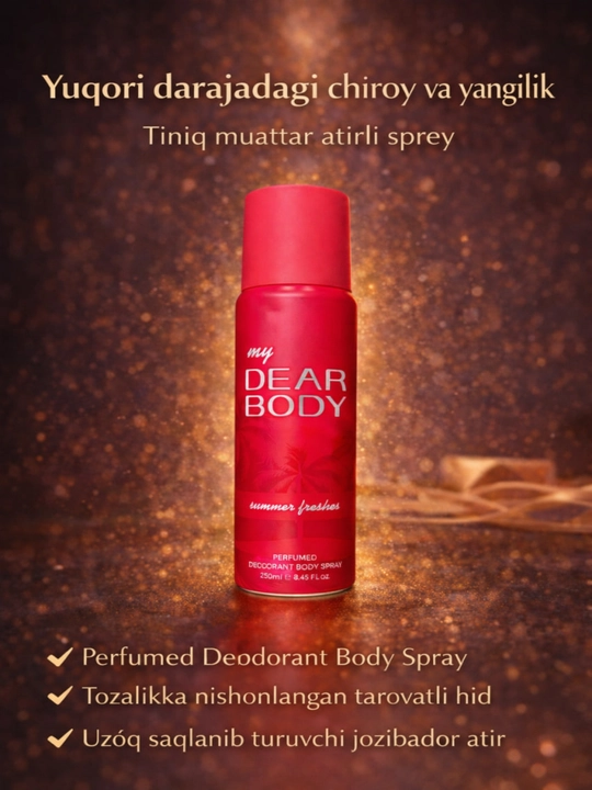 Dear Body Kissing Mizzle ayollar parfyumeriya to‘plami 3-in-1