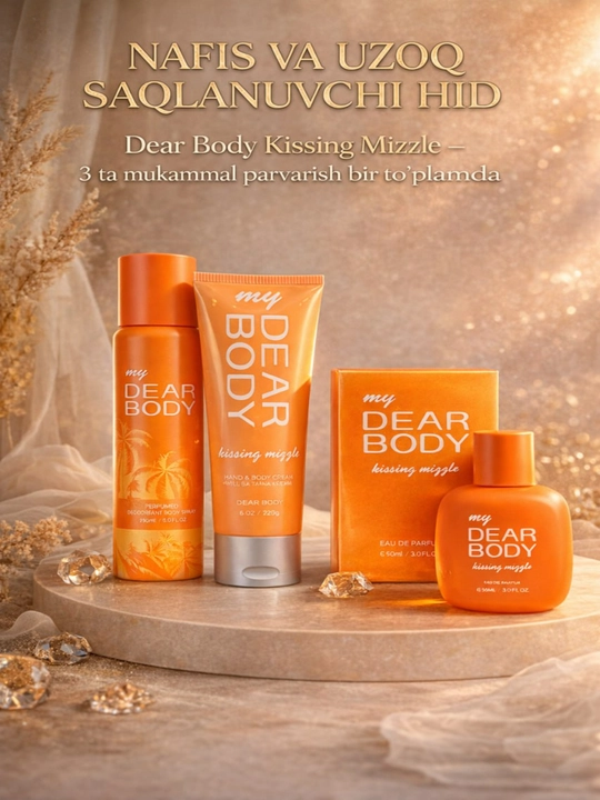 Парфюмерный набор Dear Body Kissing Mizzle для женщин 3-в-1
