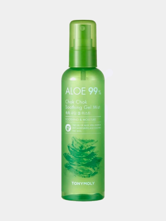 Гель-мист для лица Tony Moly Aloe Chok Chok Soothing Gel Mist, успокаивающий, 150 мл - 