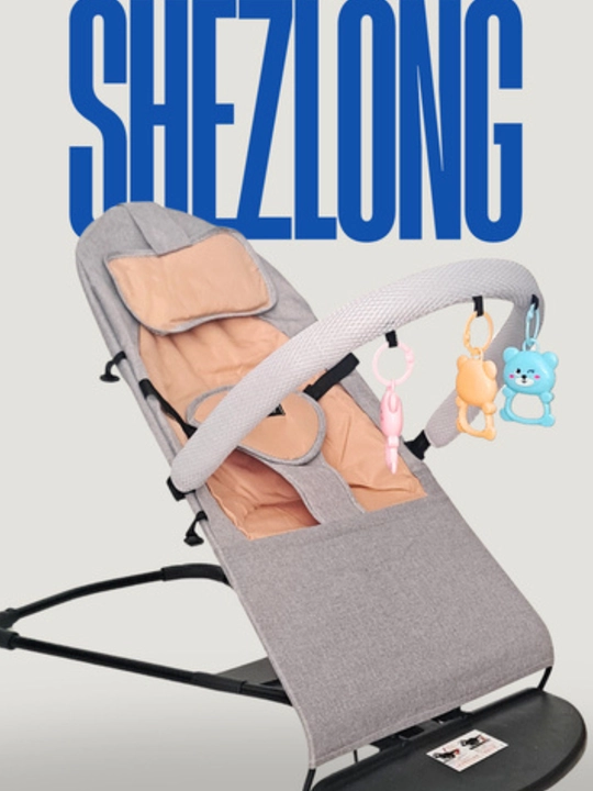 Bolalar shezlongi, chaqalaoq belanchagi, tebranuvchi kreslo yopinchiqva o'yinchoq tasmali