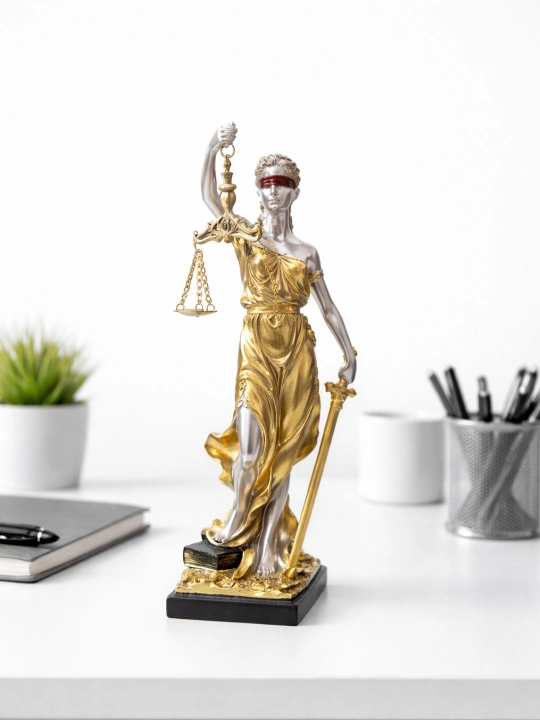 Adolat haykali (Lady Justice) – dekorativ suvenir - 