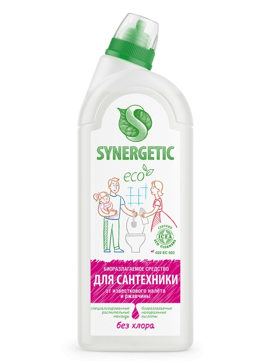 Средство для мытья сантехники SYNERGETIC, 1 л