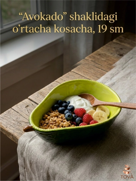 "Avokado" shaklidagi chuqur tovoqcha, 19 sm - 