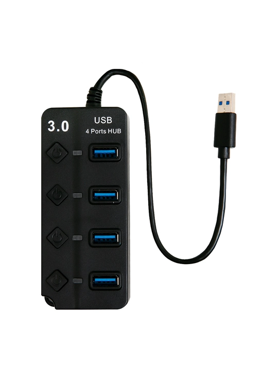 4 portli USB HUB 3.0, hub-konsentrator, USB port - 
