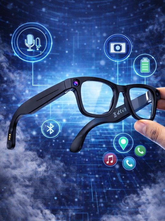 Smart Glasses – Kamera, Bluetooth, Mikrofon va Ovozli Aqlli Ko‘zoynak