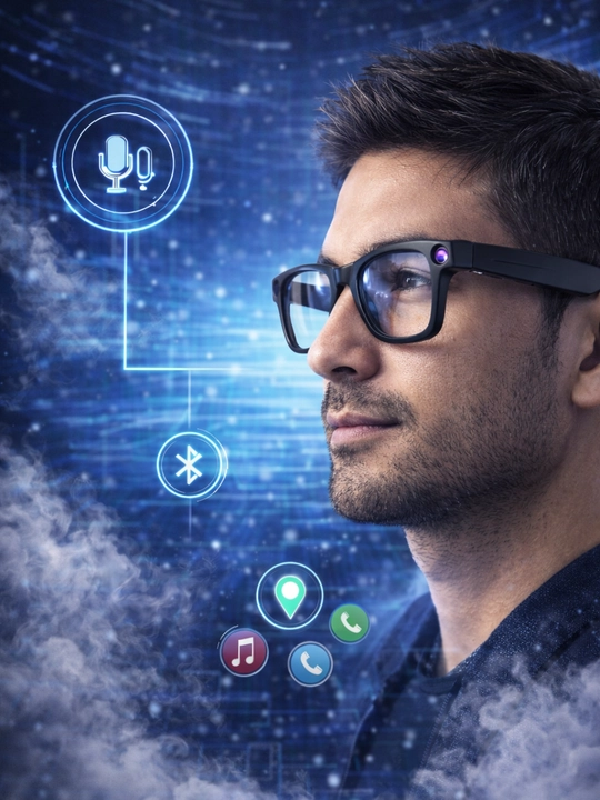 Smart Glasses – Kamera, Bluetooth, Mikrofon va Ovozli Aqlli Ko‘zoynak