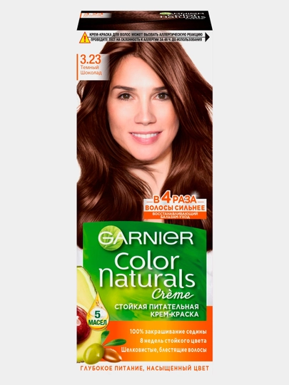 Краска для волос garnier color naturals 3. 23 темный шоколад — EVOEVA1-0000000086